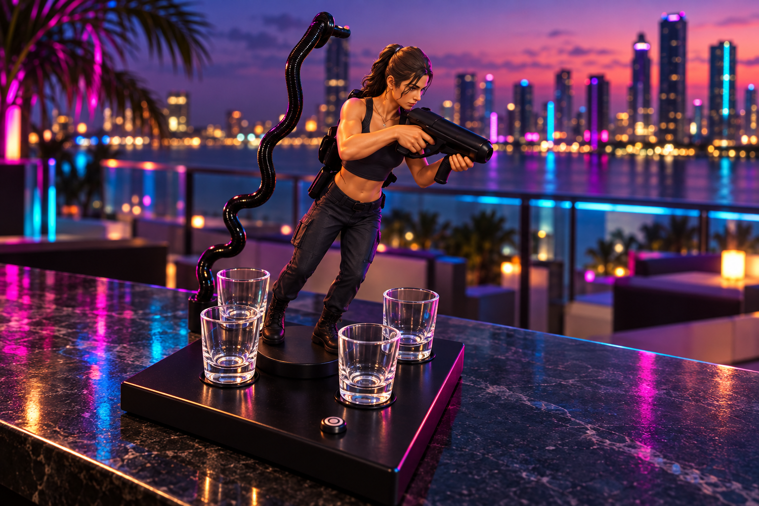 Lucia 4-glass dispenser lifestyle view 3